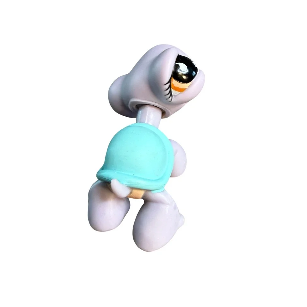 Littlest Pet Shop #908 Purple Turtle Teal Shell Vintage Bobble Head‎ Figure 2006